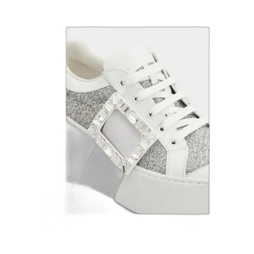 Roger Vivier Embellished Lace-Up Sneakers