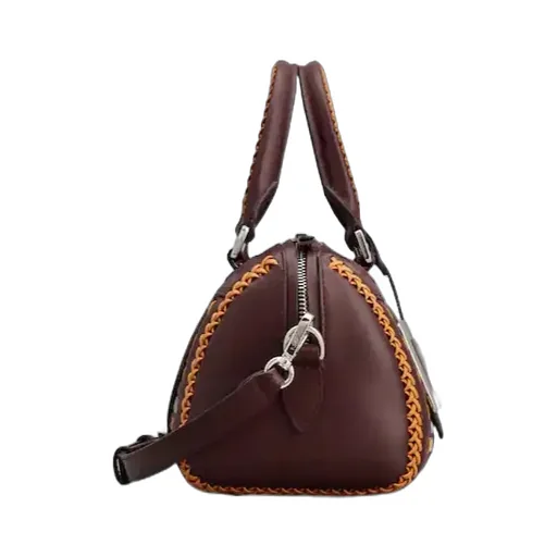 Belle Vivier Bag In Braided Leather