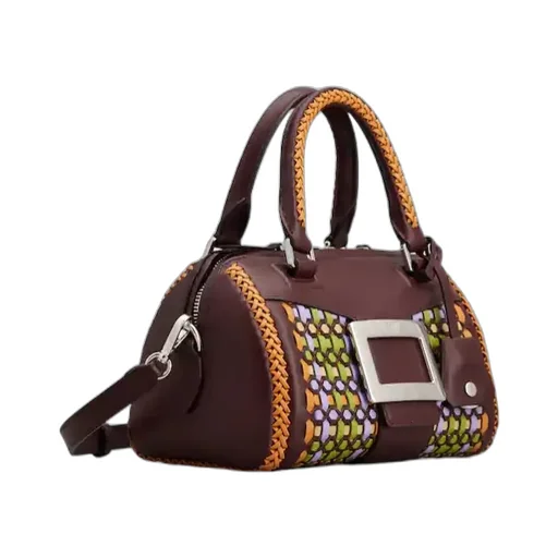 Belle Vivier Bag In Braided Leather