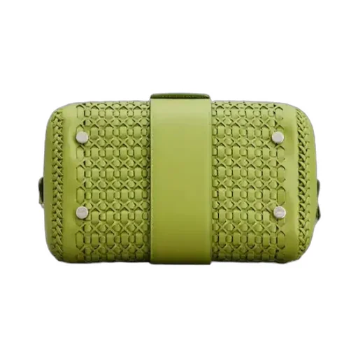 Belle Vivier Bag In Braided Leather
