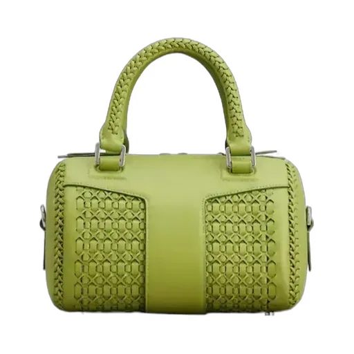 Belle Vivier Bag In Braided Leather