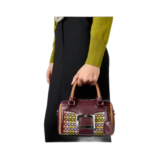 Belle Vivier Bag In Braided Leather
