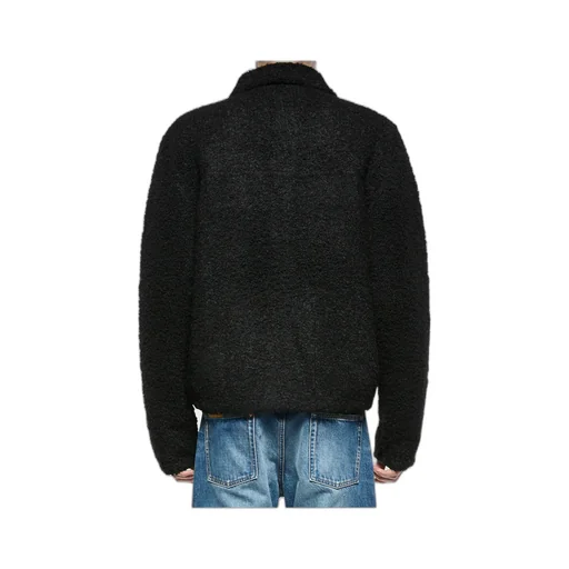 Textured Button-Fastening Shirt Jacket