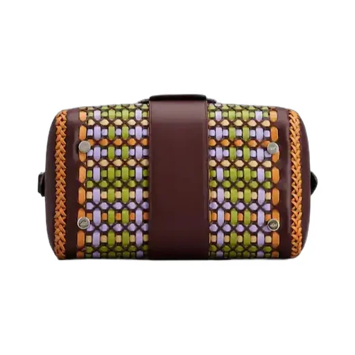 Belle Vivier Bag In Braided Leather