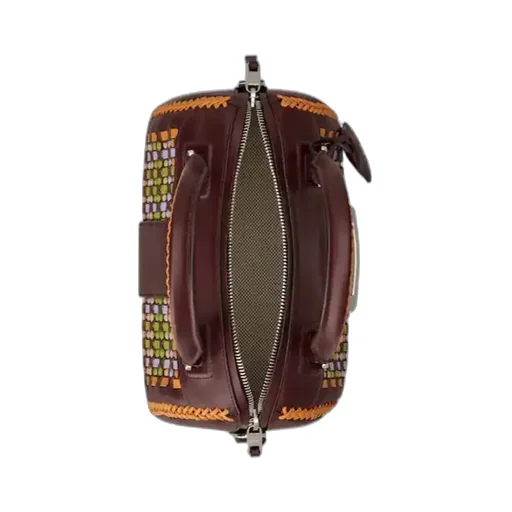 Belle Vivier Bag In Braided Leather