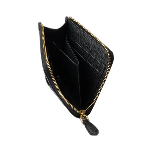Prada Triangle-Logo Zipped Wallet