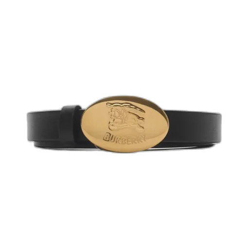 Thin Reversible Leather Oval Knight Stamp Belt​