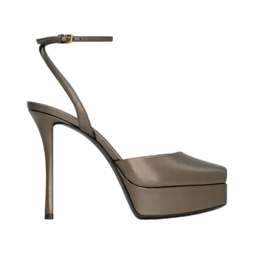 La Scandale Platform Sandals In Smooth Leather