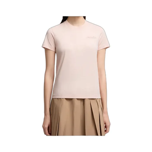 Beaded Logo Cotton T-Shirt