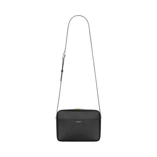 Saint Laurent Logo Stamp Zip-Up Camera Bag