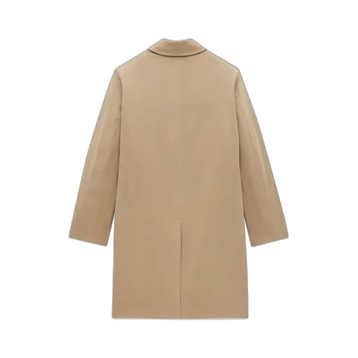 Saint Laurent Gabardine Knee-Length Coat