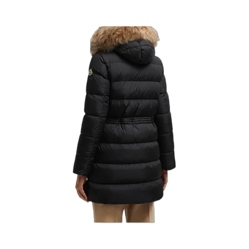 Aphroti Hooded Shearling-Trimmed Long Down Jacket