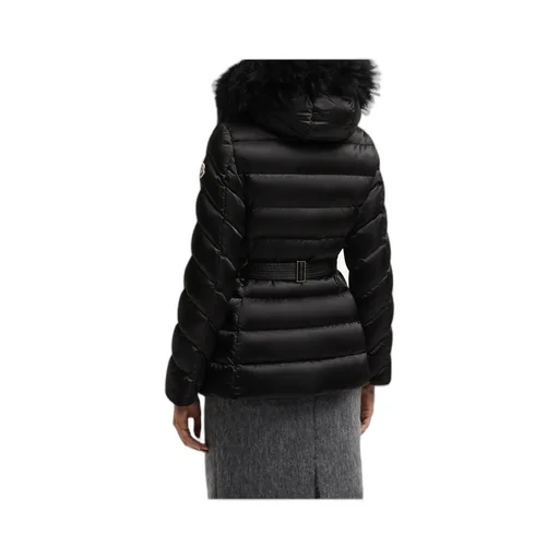 Moncler Cupidone Hooded Shearling-Trimmed Short Padded Jacket