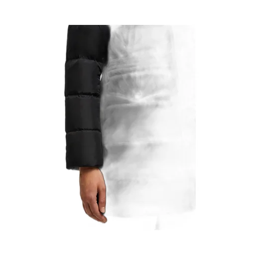Aphroti Hooded Shearling-Trimmed Long Down Jacket