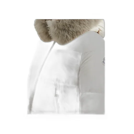 Laichefur Hooded Shearling-Trimmed Short Down Jacket