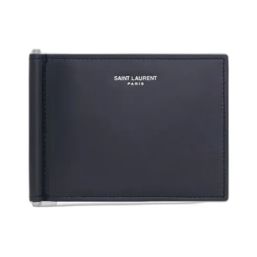 Saint Laurent Paris Bill Clip Wallet In Smooth Leather
