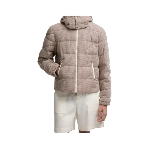 Psyllos Wool Blend Hooded Short Down Jacket