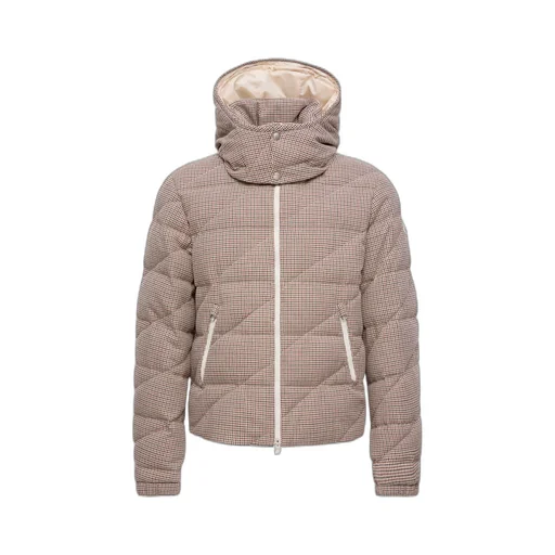 Psyllos Wool Blend Hooded Short Down Jacket