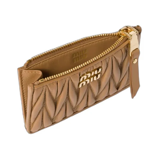 Matelassé Nappa Leather Card Holder