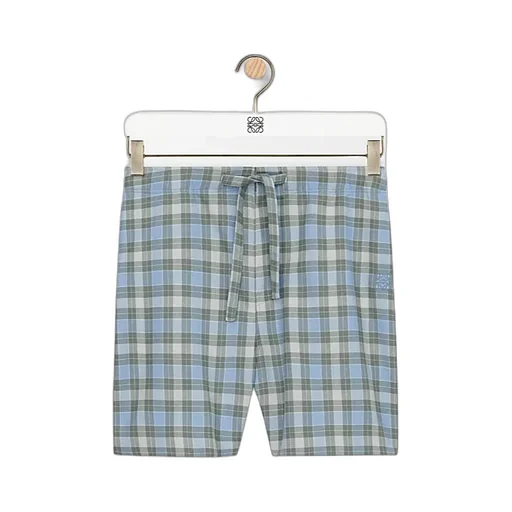 Loewe Checked Elastic Waist Shorts
