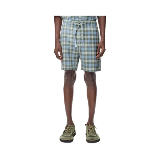 Loewe Checked Elastic Waist Shorts