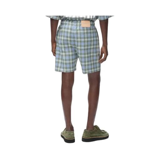Loewe Checked Elastic Waist Shorts