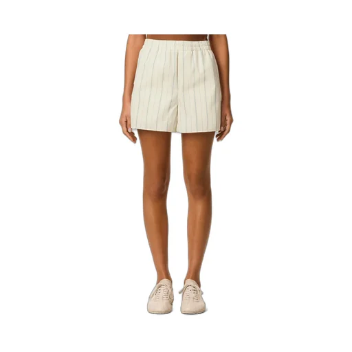Ami Paris Striped Elastic Waist Shorts
