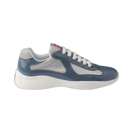 Patent Leather And Technical Fabric Prada America's Cup Sneakers