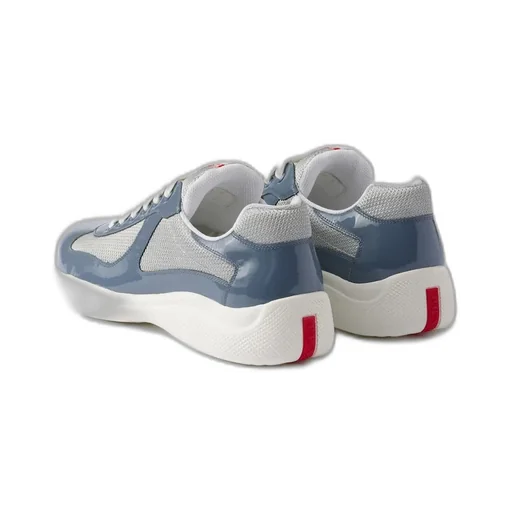 Patent Leather And Technical Fabric Prada America's Cup Sneakers