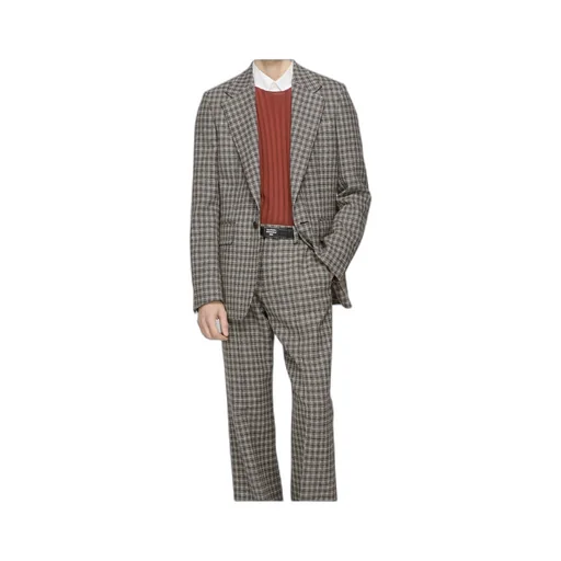 Checked Wool Blazer
