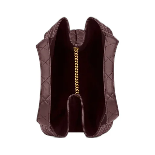 Saint Laurent Icare Logo Plaque Quilted Tote Bag