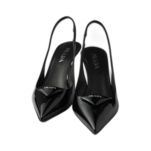 Patent Leather Slingback Pumps