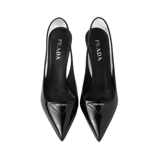 Patent Leather Slingback Pumps