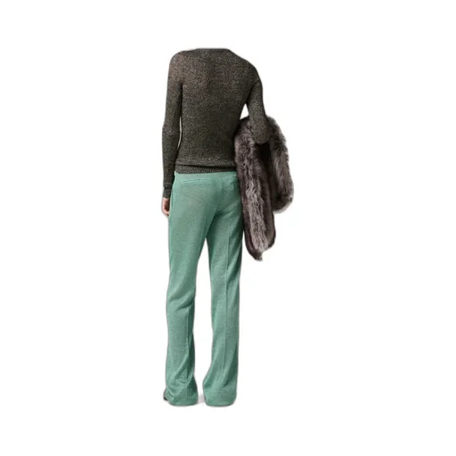 Miu Miu Lurex-Detailed V-Neck Jumper
