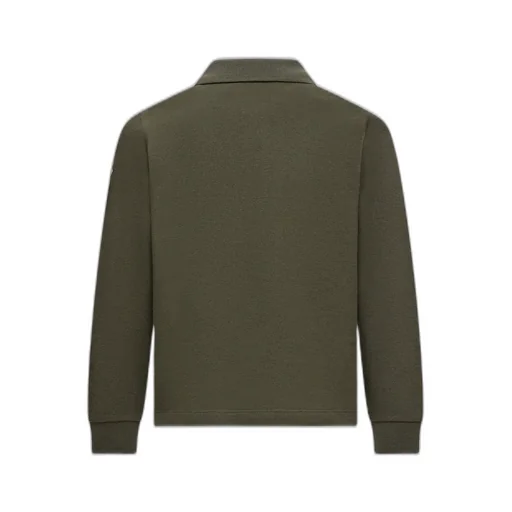 Moncler Enfant Logo Patch Long-Sleeved Polo Shirt