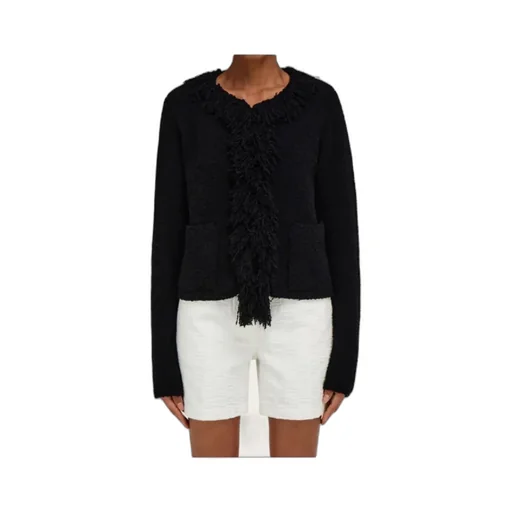Cardigan With Fringe Detail