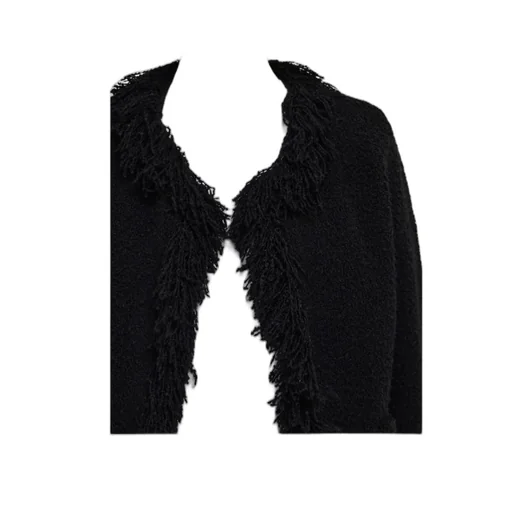 Cardigan With Fringe Detail