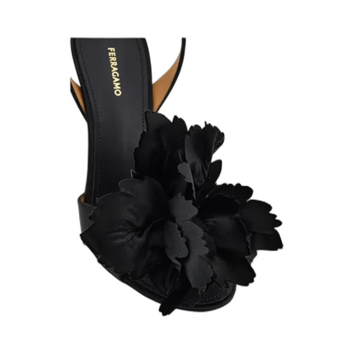 Flower Embellished High Heel Sandal