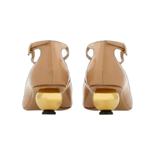 Ball-Heel T-Strap High Heels