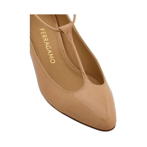Ball-Heel T-Strap High Heels