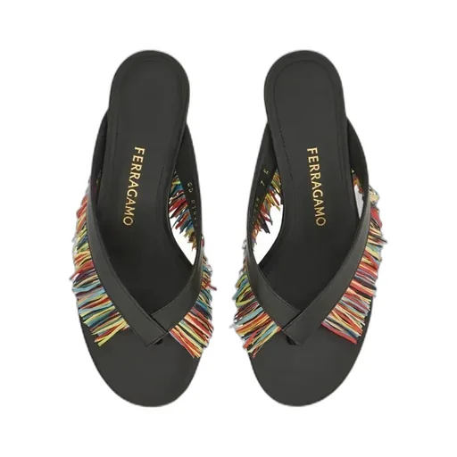 Fringed Thong Sandal
