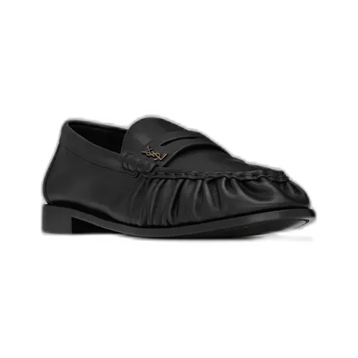 Saint Laurent Le Loafer Logo Plaque Slip-On Loafers