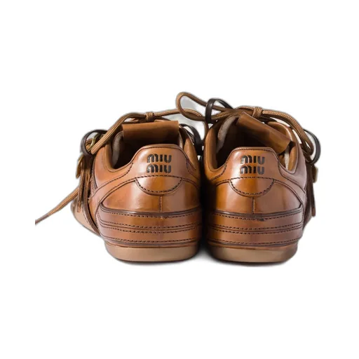 Miu Miu Buckle-Detailed Lace-Up Sneakers