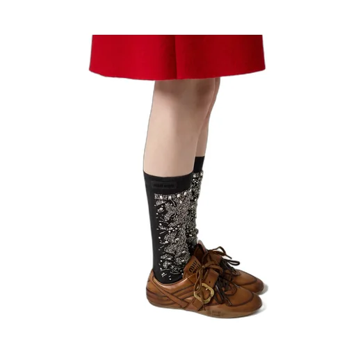 Miu Miu Buckle-Detailed Lace-Up Sneakers
