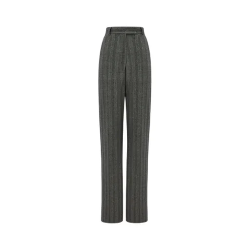 Ferragamo Straight-Leg Chevron Tailored Trousers