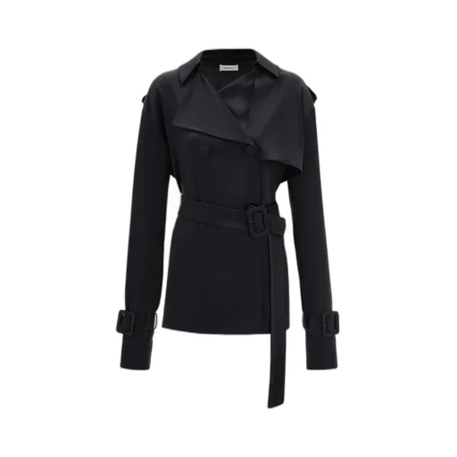 Ferragamo Double-Breasted Belted Trench Coat