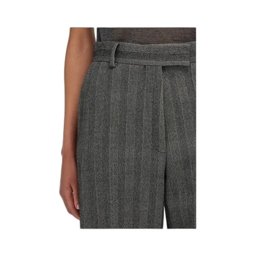 Ferragamo Straight-Leg Chevron Tailored Trousers