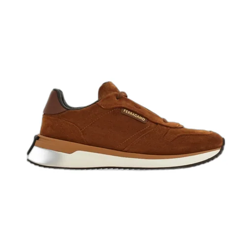Logo-Detail Suede Sneakers