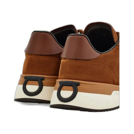 Logo-Detail Suede Sneakers