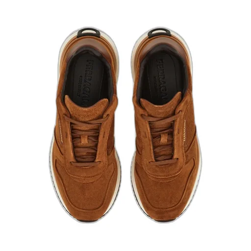 Logo-Detail Suede Sneakers